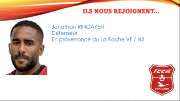 Bienvenue à Jonathan RINGAYEN