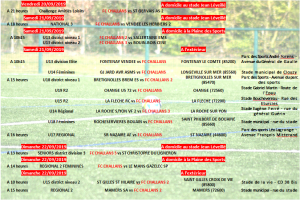 Planning match FC CHALLANS