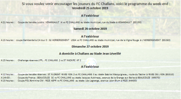 Planning match FC CHALLANS