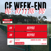 LES MATCHS DU WEEK-END